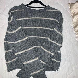 Striped Grey Sweater